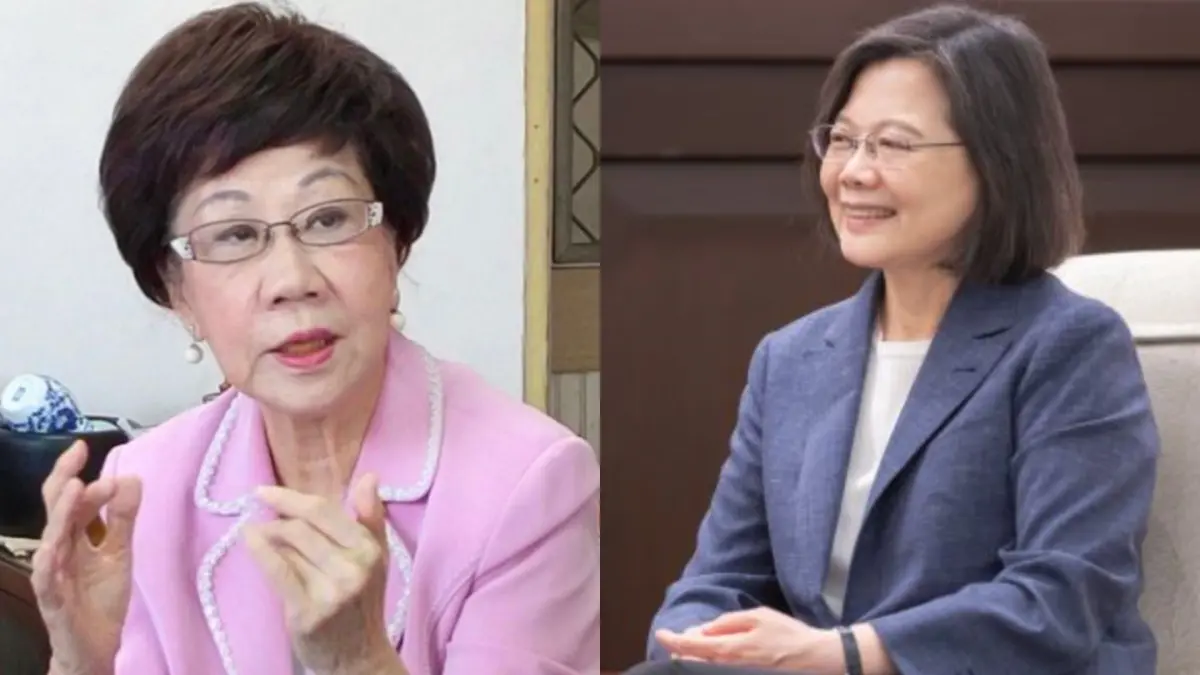 ▲前副總統呂秀蓮（左）提出5大建議，並喊話請前總統蔡英文（右）領銜赴美談判。（圖／翻攝自呂秀蓮臉書、總統府提供）