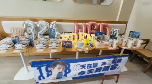 (圖2)採訪當日為男團「FEniX」團員陳峻廷的生日,粉絲「救火隊」為他佈置慶生會場。(圖片提供/踢帕娛樂) ▲(圖2)採訪當日為男團「FEniX」團員陳峻廷的生日,粉絲「救火隊」為他佈置慶生會場。(圖片提供/踢帕娛樂)