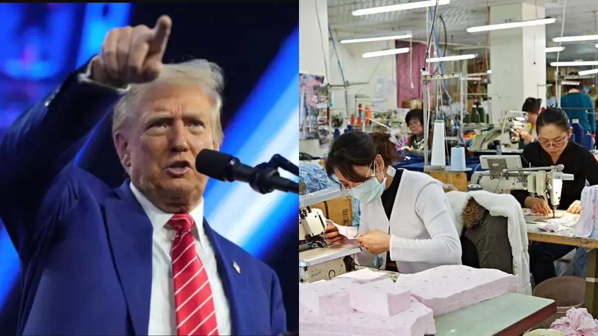 ▲美國對中國重課104%關稅，卻讓台灣一堆廠商崩潰，王浩宇驚曝背後暗黑手法。（圖／美聯社／達志影像、翻攝自王浩宇臉書）