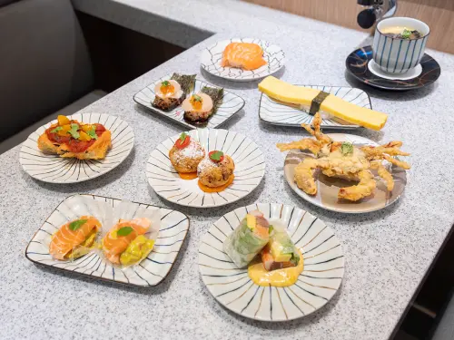 ▲MAGiC TOUCH点爭鮮開吃6款「不像壽司的壽司料理」春季新菜。（圖／爭鮮餐飲提供）