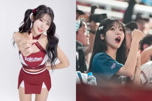 ▲廉世彬看球被捕獲，球迷直呼「太香了」。（圖／樂天桃猿提供）