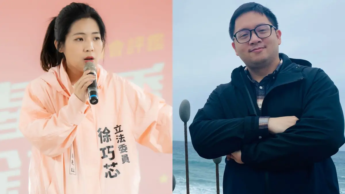 ▲徐巧芯（左）逼問國安局長蔡明彥「我是不是共諜？」，遭周軒（右）酸嗆：「凸顯自己的無知與膽怯」。（圖／翻攝自臉書徐巧芯、周軒）