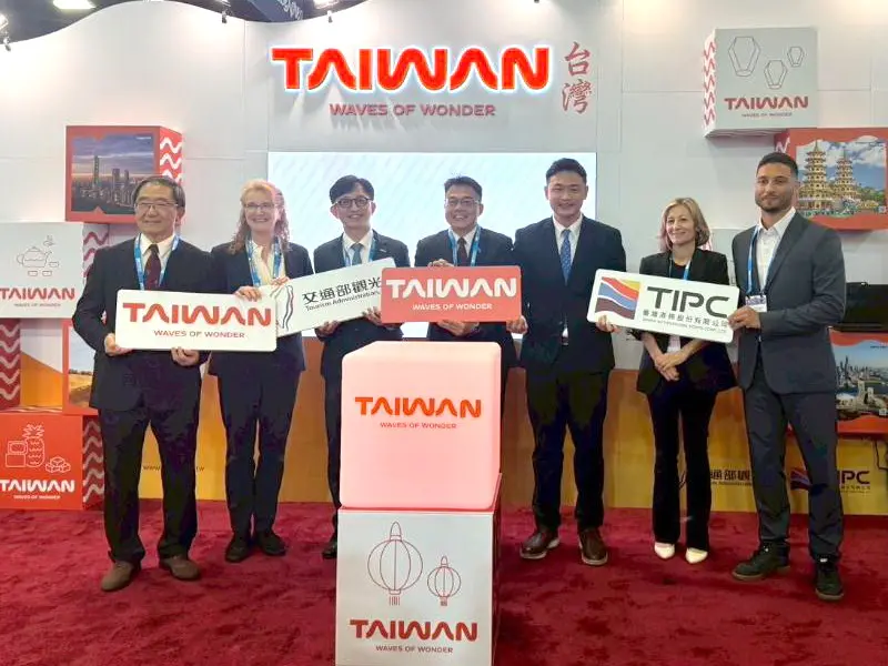 ▲台灣港務公司攜手交通部觀光署及駐邁阿密台北經濟文化辦事處參加在美國佛州邁阿密所舉行的2025美國全球郵輪論壇，以向國際郵輪業界展示我國台灣港群建設成果與觀光優勢。(圖／台灣港務公司提供)