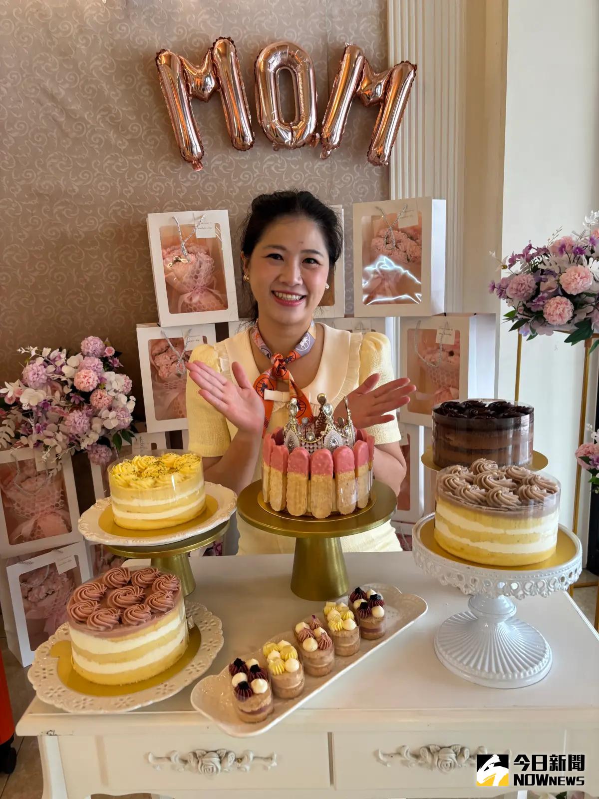 ▲法布甜今年推主小姐系列四款風味蛋糕，早鳥享折扣優惠，還能抽大獎。（圖／記者金武鳳攝，2025.4.9)