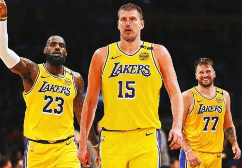 洛杉磯湖人成為Jokic潛在落腳處的熱門選項。根據多方報導,他對於與國家隊好友Luka Doncic聯手深感興趣。(圖/Clutchpoints X) ▲洛杉磯湖人成為Jokic潛在落腳處的熱門選項。根據多方報導,他對於與國家隊好友Luka Doncic聯手深感興趣。(圖/Clutchpoints X)