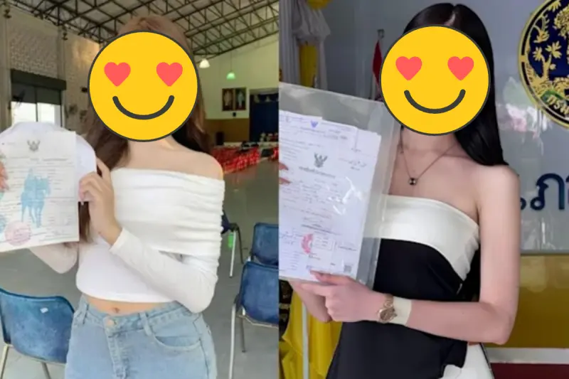 ▲2025年泰國徵兵健檢現場出現許多「跨性別女神」，讓民眾稱讚簡直是選美比賽。（圖／翻攝自X）