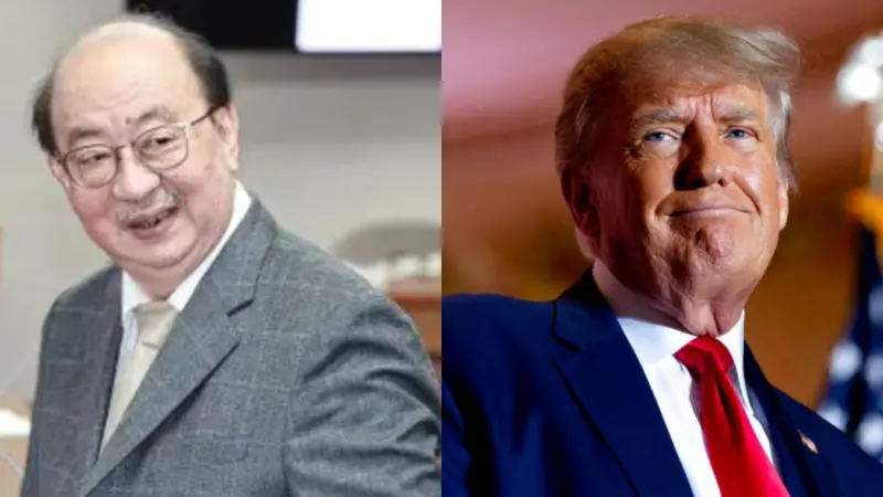 ▲柯建銘神預言關稅頂多10％，藍委酸派他去美國跟川普談判。（圖／美聯社／達志影像、NOWnews資料照）