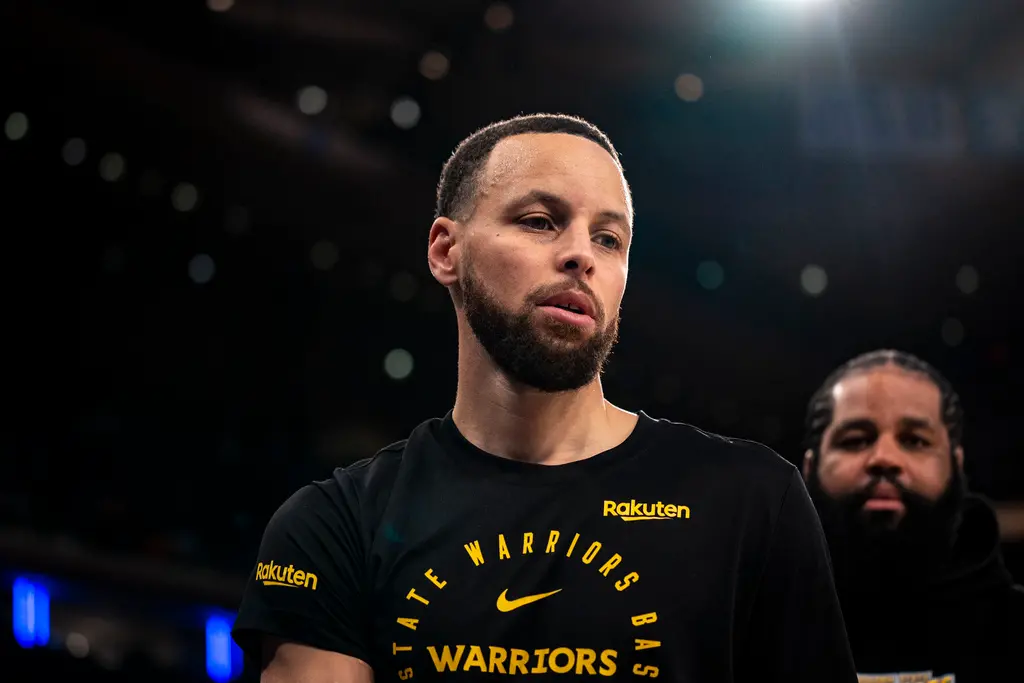 ▲Stephen Curry已高齡37歲，本季高機率得面臨附加賽挑戰，對體能無疑是一大考驗。勇士隊史附加賽0勝3敗也成利空。（圖／美聯社／達志影像）