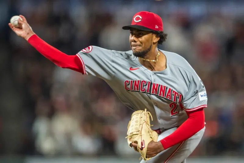 ▲美國職棒大聯盟（Major League Baseball）外卡系列賽將於明（1）日火熱開打，辛辛那提紅人將要推派火球男格林（Hunter Greene）先發對決洛杉磯道奇，對此本人透露自己會全力以赴，並有信心去挑戰大谷翔平。（圖／美聯社／達志影像）