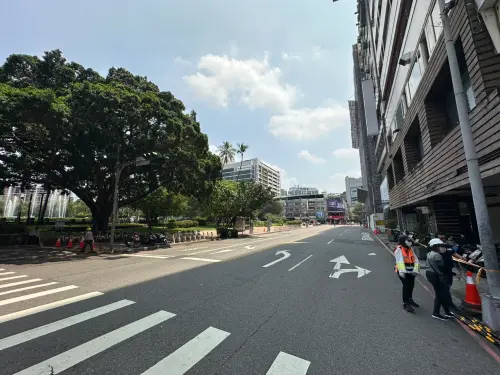 ▲管制24小時的台中市公園路，今天中午恢復通車。（圖／台中市政府提供，2025.04.11）