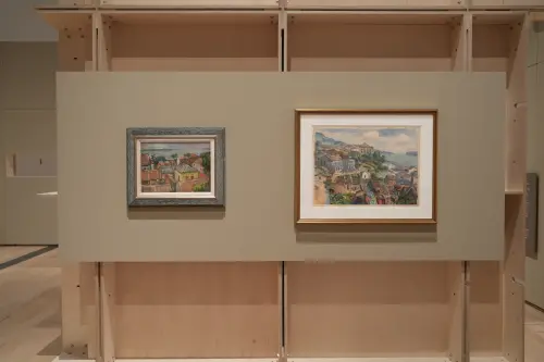 ▲新北市美術館開館展之一的「往來／照見」典藏研究展，透過不同媒材與創作手法，描繪城市景象與在地生活。（圖／新北市文化局提供）