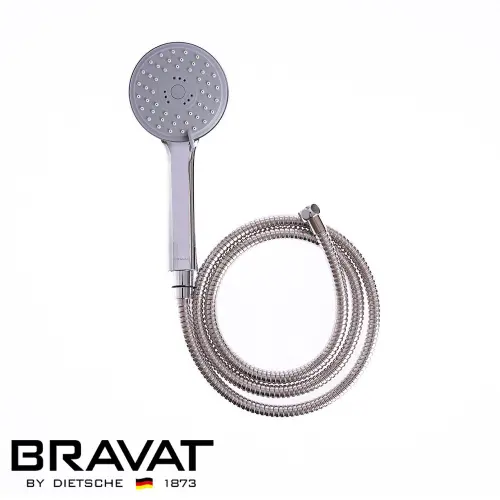 ▲BRAVAT萊斯三段式蓮蓬頭不鏽鋼軟管組。（圖／特力屋提供）