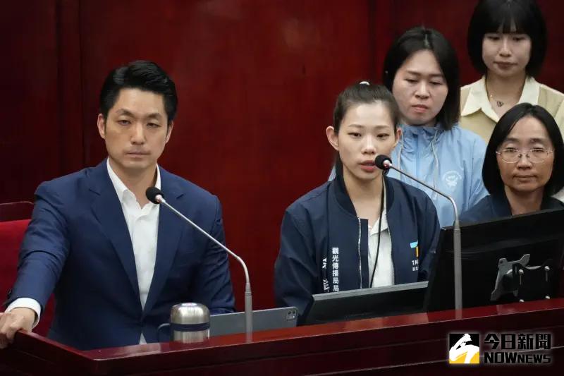 ▲北市觀傳局長余祥（中）表示，會透過提升賽事氛圍、記者會宣傳世壯運賽事亮點。（圖／記者呂炯昌攝，2025.04,11）