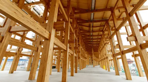 ▲世界最大木造建築物「大屋根」是本次展覽亮點。（圖／EXPO 2025）