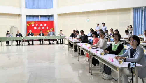 ▲卓榮泰今天到彰濱鹿港產業園區服務中心，出席彰化產業座談會。（圖／彰化縣政府提供，2025.04.12）