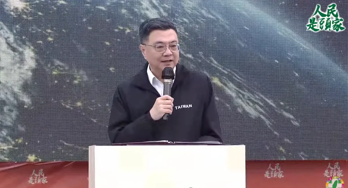 ▲卓榮泰表示，台灣一定要肩負起反傾銷、反洗產地運動。（圖／民進黨YT）