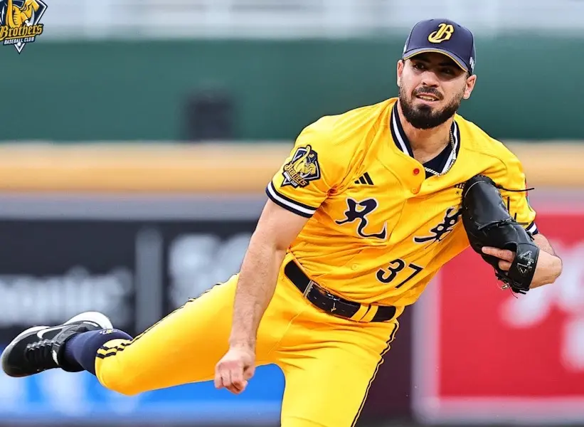 ▲中信兄弟黃博多先發面對樂天桃猿，演出6局無安打，最終拿下勝投。（圖／中信兄弟提供）