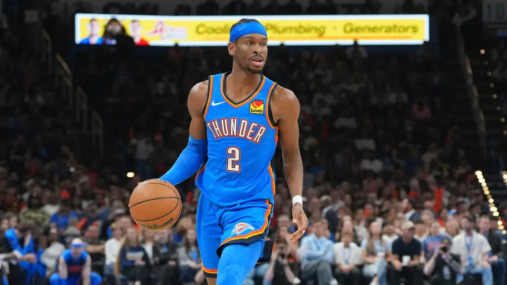 ▲本季奧克拉荷馬雷霆打出傲人數據和戰績，目前他們本季已橫掃了21支球隊、淨勝對手12.8分幾乎篤定打破聯盟紀錄，戰績67勝的奪冠機率則高達69%。（圖／美聯社／達志影像）