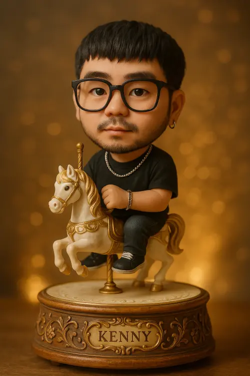 ▲旋轉木馬音樂盒效果。(圖/ChatGPT生成) ▲旋轉木馬音樂盒效果。(圖/ChatGPT生成)