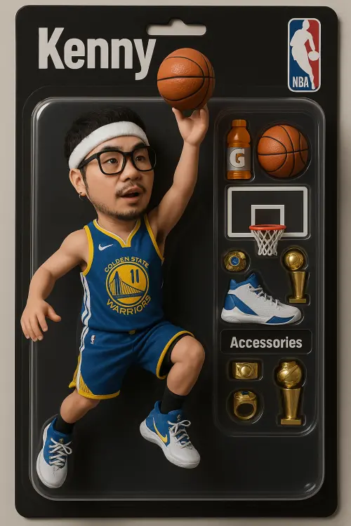 ▲NBA公仔效果。(圖/ChatGPT生成) ▲NBA公仔效果。(圖/ChatGPT生成)