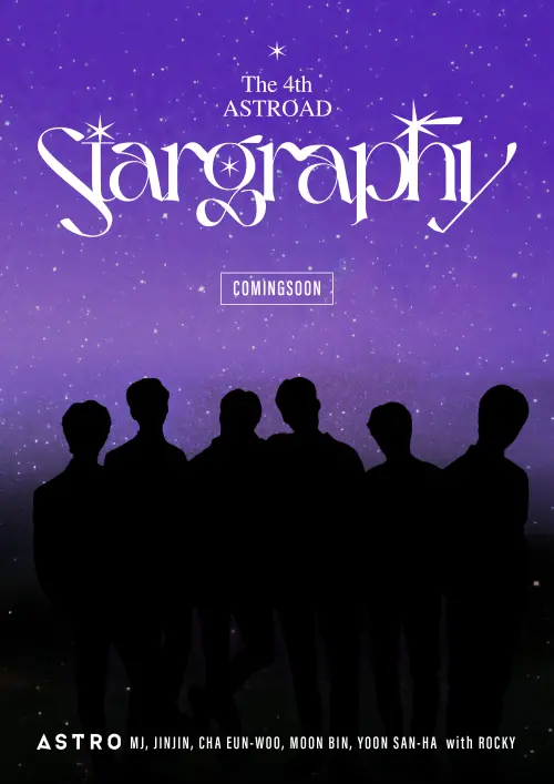 ▲ASTRO召回退團的ROCKY合體開唱,釋出的海報上保留文彬的位置。(圖/ASTRO X) ▲ASTRO召回退團的ROCKY合體開唱,釋出的海報上保留文彬的位置。(圖/ASTRO X)