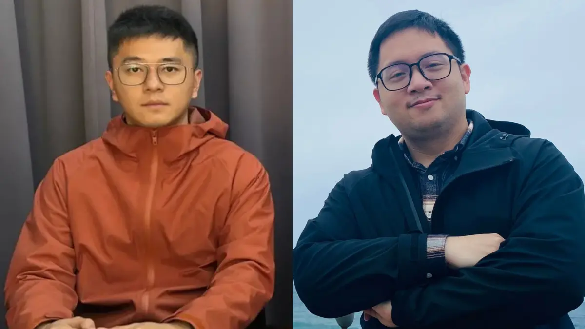 ▲罷免吳沛憶的領銜人李孝亮（左）因涉偽造連署，遭調查局搜索；政治工作者周軒（右）不禁感嘆發聲。（圖／罷團提供、翻攝自周軒臉書）