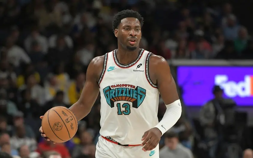 ▲勇士明附加賽決戰灰熊，儘管例行賽取得3勝1敗對戰優勢，但得提防灰熊當家大前鋒Jaren Jackson Jr.。他本季面對勇士4戰，在不到30分鐘上場時間內，打出場均23.5分、7籃板與2.3助攻宰制級成績。（圖／美聯社／達志影像）