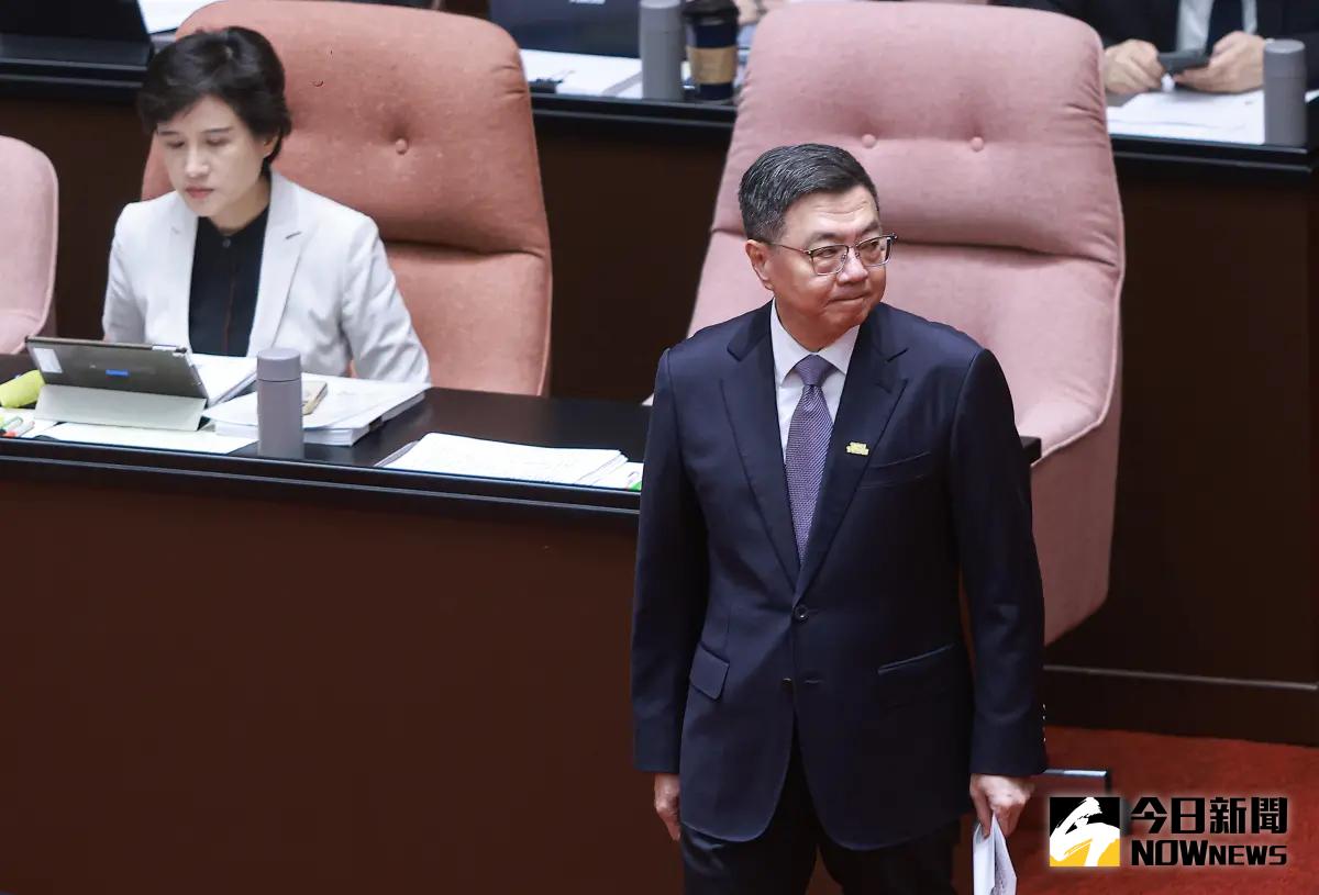 ▲行政院長今卓榮泰（右）、副院長鄭麗君（左）到立院總質詢。（圖／記者葉政勳攝 , 2025.04.15）