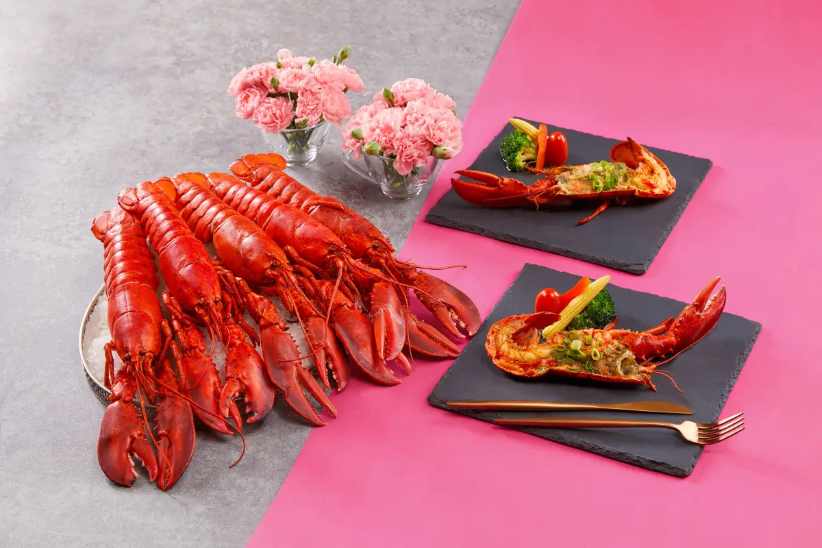 ▲新北高空景觀Buffet「50樓Café自助餐廳」推出「海鮮雙霸吃到飽」，東港鮪魚生魚片、松葉蟹火鍋任你吃！平日午餐加贈「豉汁波士頓龍蝦」半隻；母親節「龍蝦吃到飽」菜單、優惠價格、訂位一次看。（圖／50樓Café提供）