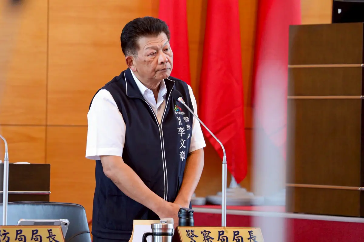 ▲台中市長李文章表示，未來將逐步擷取員警密錄器的影像作為公布畫面，以達嚇阻目標。（圖／台中市政府提供，2025.04.15）