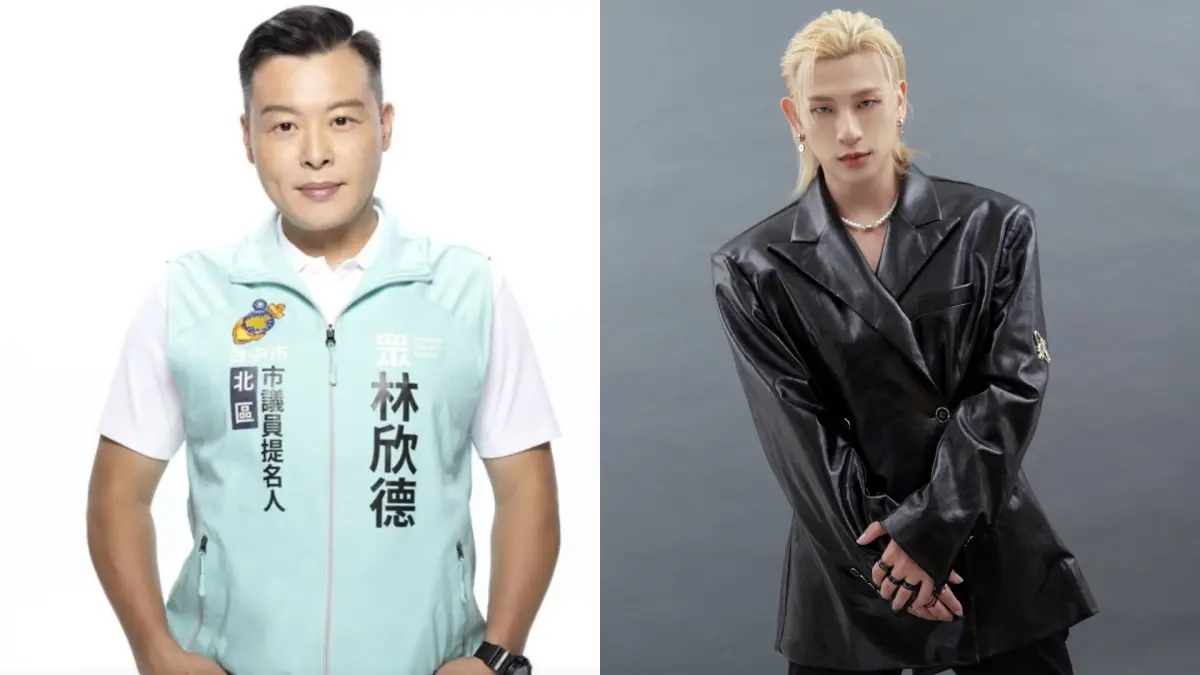 ▲民眾黨台中市議員落選人林欣德（左）留言嗆嘻小瓜（右）不男不女。（圖／翻攝自林欣德、嘻小瓜臉書）