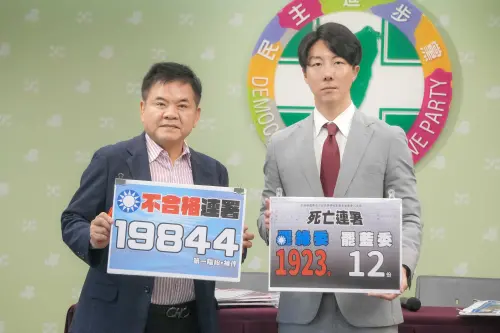 痛斥國民黨連署造假、挺納粹　綠要朱立倫踹共「是否挺納粹」
