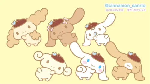 ▲大耳狗家族（如圖）cosplay成布丁狗獻上生日祝福，實在是太可愛。（圖／@cinnamon_sanrio X）