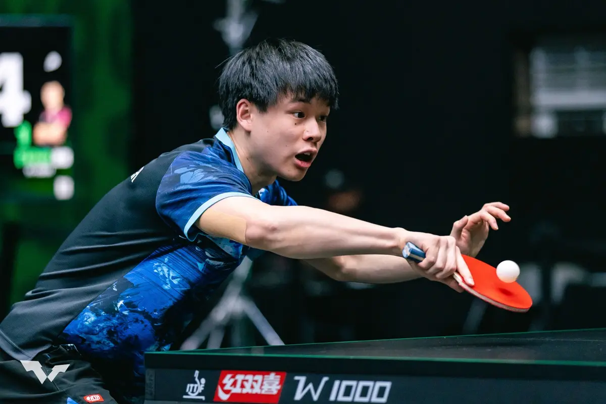 ▲台灣22歲桌球好手馮翊新在今年台南全大運表現亮眼，不僅重奪睽違兩年的單打金牌，更在今日團體賽決賽獨拿兩點，助北市大以3：1逆轉國立體大，成功復仇，成為本屆全大運桌球最耀眼新星。（圖／取自World Table Tennis）