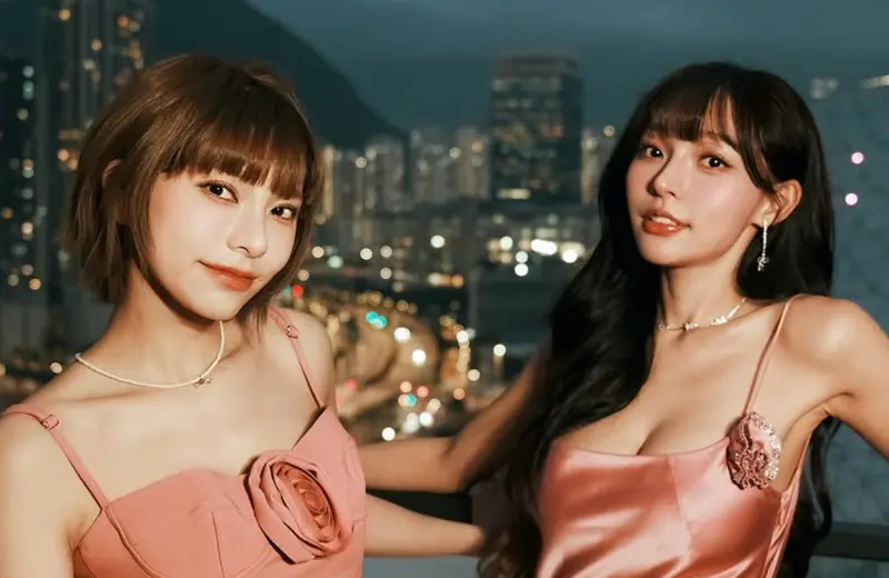 ▲林襄（右）日前在節目上爆料霖霖（左）是暴露狂，會揪大家在球場的休息室一起開「裸體趴」，脫掉內衣露出點點走來走去。（圖／林襄IG）