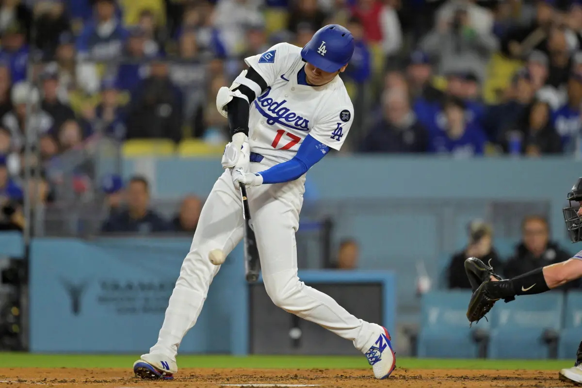 ▲洛杉磯道奇日籍球星大谷翔平。首局首打席便轟出本季第6發全壘打，擊球飛行距離高達137公尺震驚全場。（圖／路透／達志影像）