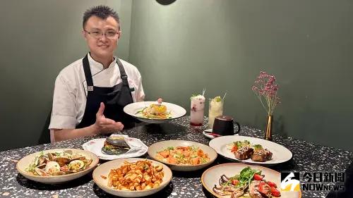 ▲蘼樂主廚 Pan以法式料理為底蘊，融入台灣在地的風土滋味，選用四時旬食，揉合西式技法與情感，把每一道菜，都當作一幅畫、一段風景，細膩呈現於餐桌之上。（圖／記者陳美嘉攝） 