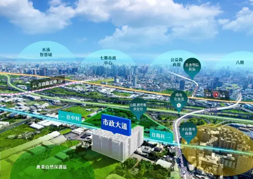 ▲「富宇市政大道」除了享受市政路延伸段利多，也可快速銜接74環城大道及國一，到哪都相當便利，甚至鄰近台中主要的3大科學園區。（圖／業者提供）