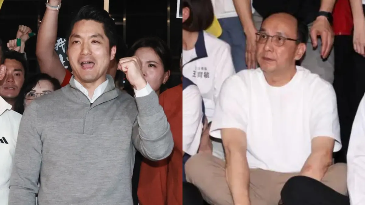 ▲台北市長蔣萬安（左）、國民黨主席朱立倫（右）。（圖／NOWnews攝影組）