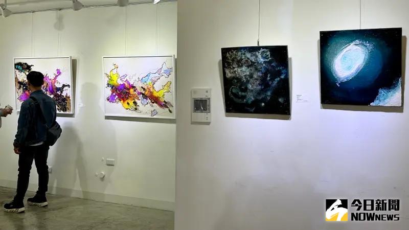 ▲ 「謎樣的藍色」濱村裕二、陳聖萱《雙人展》 即日起至6月30日於雄崗美術館展出。（圖／記者陳美嘉攝，2025.04.18）