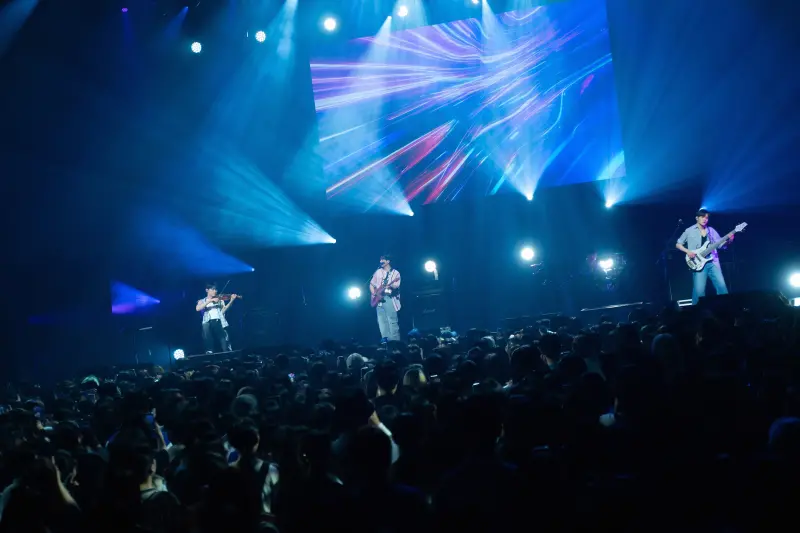 ▲LUCY辛禮讚（左起）、崔庠燁、趙元祥來台舉辦演唱會，大讚台灣人很有人情味。（圖／網銀國際影視）