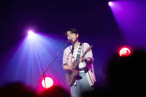 ▲LUCY三度來台舉辦演唱會，圖為主唱崔庠燁。（圖／網銀國際影視）