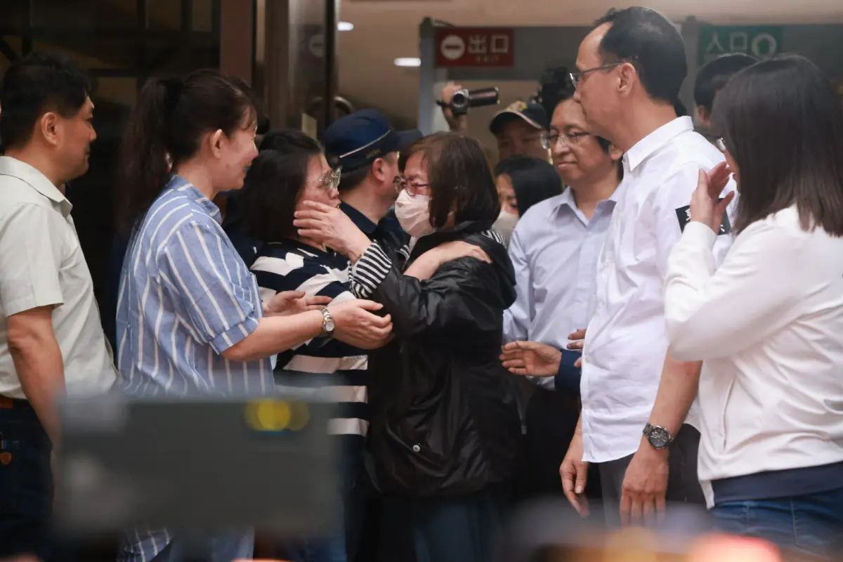 ▲國民黨台北市黨部主委黃呂錦茹無保請回。（圖／記者葉政勳攝）