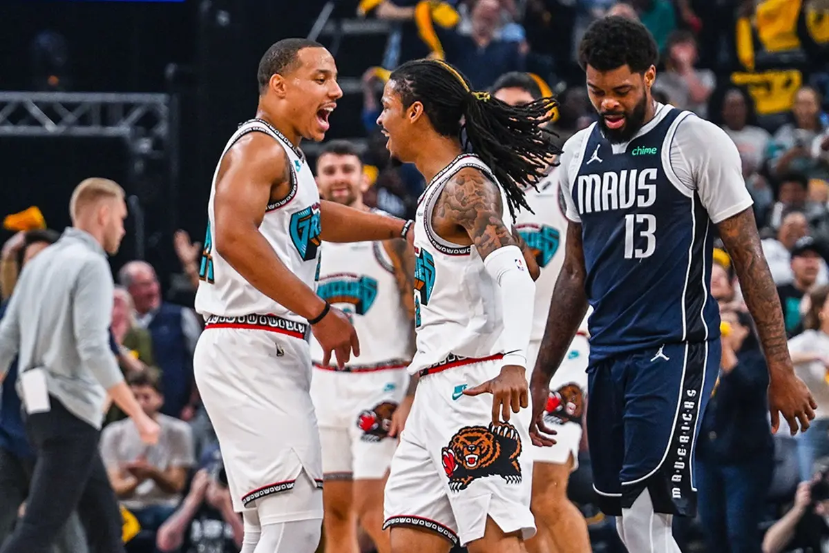 ▲曼菲斯灰熊從首節壓制到比賽結束，多點開花，最終以120：106大比分贏球，成功鎖定西區第8種子，晉級季後賽。（圖／取自曼菲斯灰熊X）