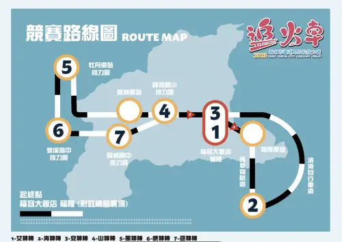 2025新北鐵道馬拉松接力賽路線圖(圖/翻攝新北鐵道馬拉松電子手冊) ▲2025新北鐵道馬拉松接力賽路線圖(圖/翻攝新北鐵道馬拉松電子手冊)