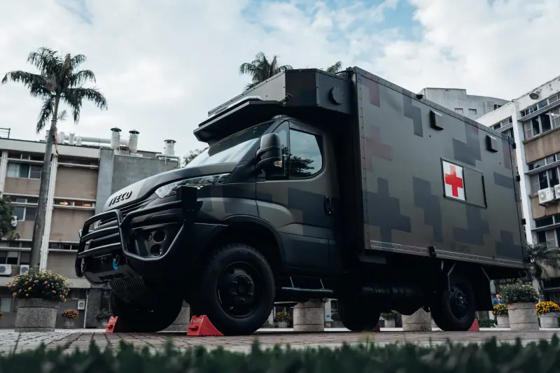 ▲國軍新式野戰型救護車。(圖/軍聞社提供)