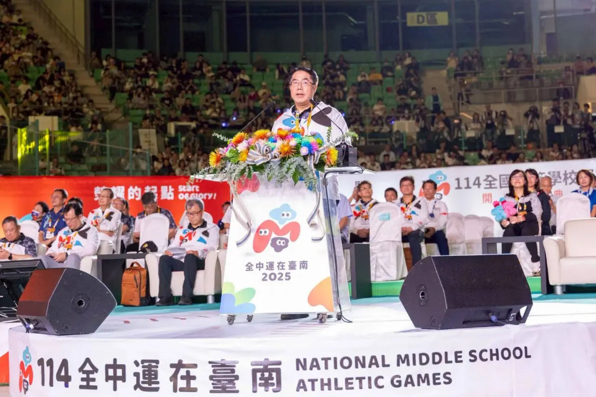 ▲黃偉哲強調，今天在此舉行的開幕典禮，以演唱會等級規劃，熱烈迎接所有選手的到來，保證從頭到尾絕無冷場，展現台南市的熱情與活力。（圖／南市府提供）