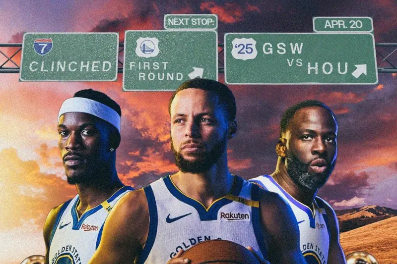 ▲金州勇士隊於周六結束訓練後，全隊隨即搭機飛往休士頓，備戰即將於4月21日開打的季後賽首輪系列賽。根據賽程安排，勇士將在客場連戰兩場對手休士頓火箭，想要完成「下克上」的任務，勢必要在客場先搶下勝利。（圖／取自金州勇士X）