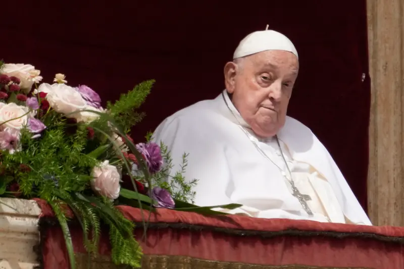 ▲羅馬天主教教宗方濟各(Pope Francis)逝世,享壽88歲。(圖/美聯社/達志影像)