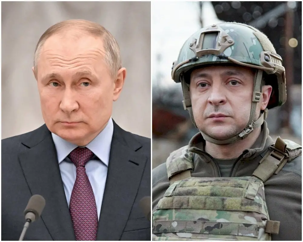 ▲俄羅斯總統蒲亭、烏克蘭總統澤倫斯基。 (俄羅斯總統府/烏克蘭總統府)